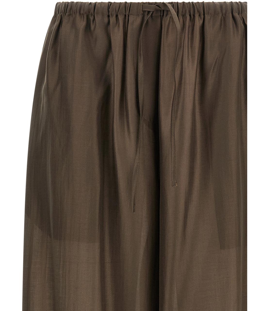 entire studios Коричневые полиэстеровые прямые брюки, фото 3