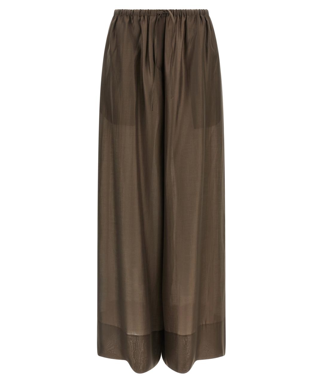 entire studios Коричневые полиэстеровые прямые брюки, фото 1