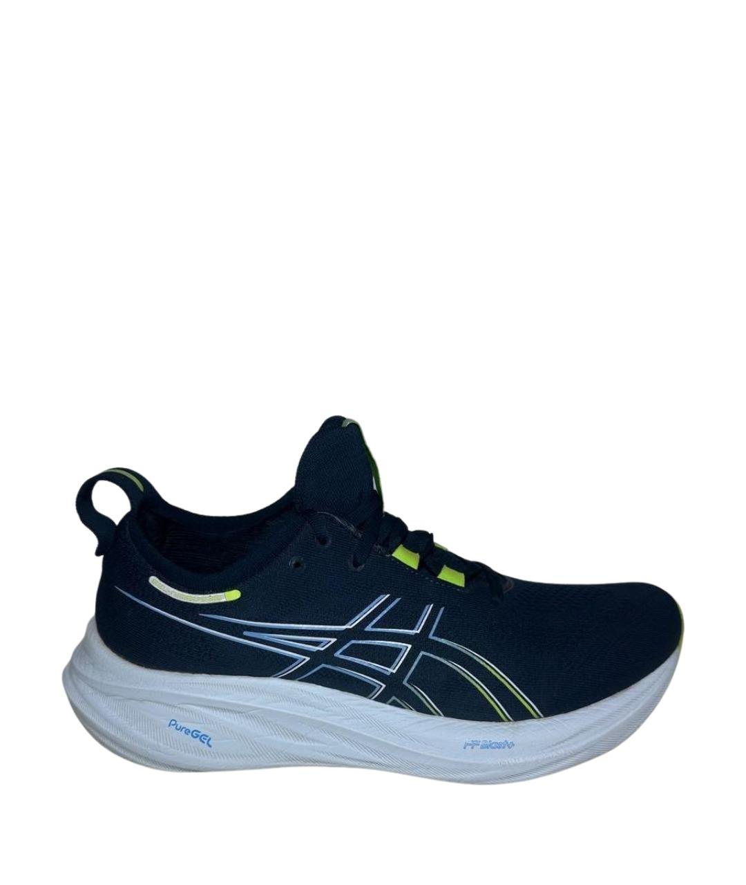 ASICS Темно-синие синтетические низкие кроссовки / кеды, фото 1