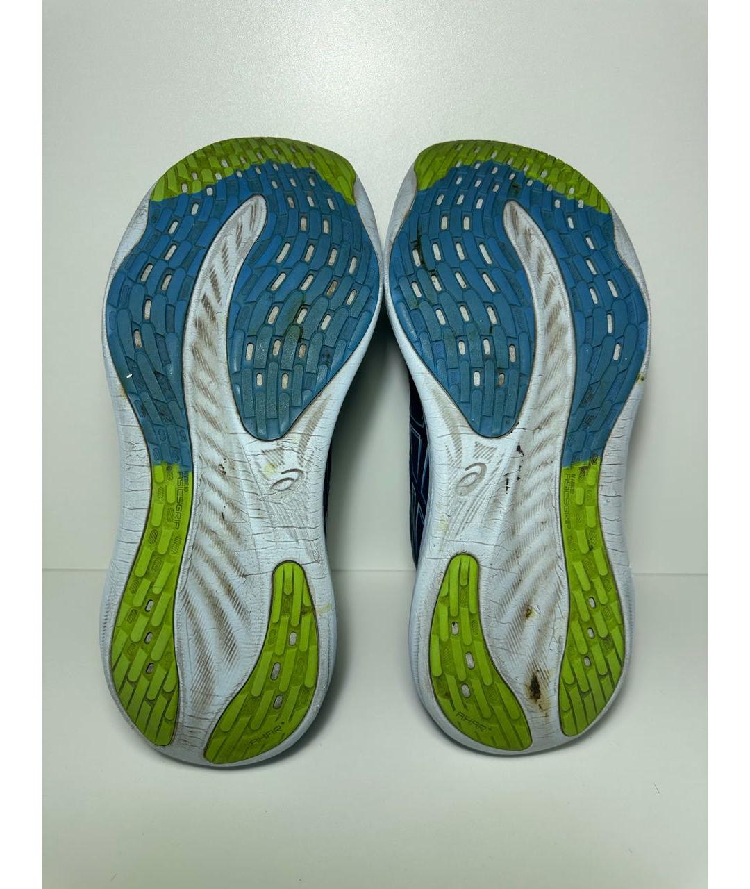 ASICS Темно-синие синтетические низкие кроссовки / кеды, фото 7