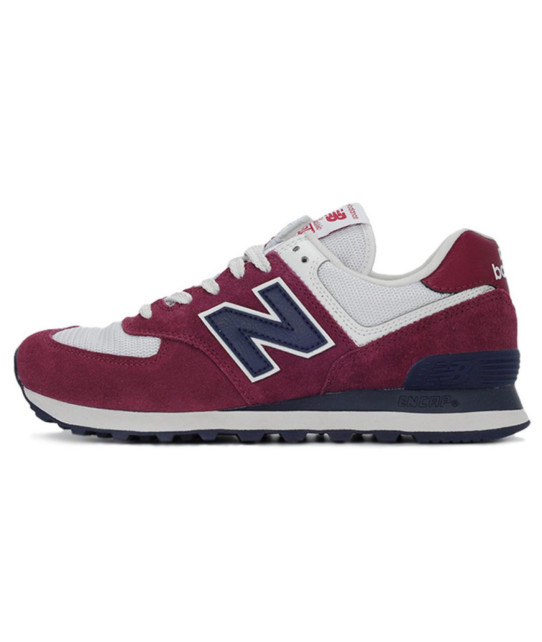 NEW BALANCE Бордовые замшевые высокие кроссовки / кеды, фото 6