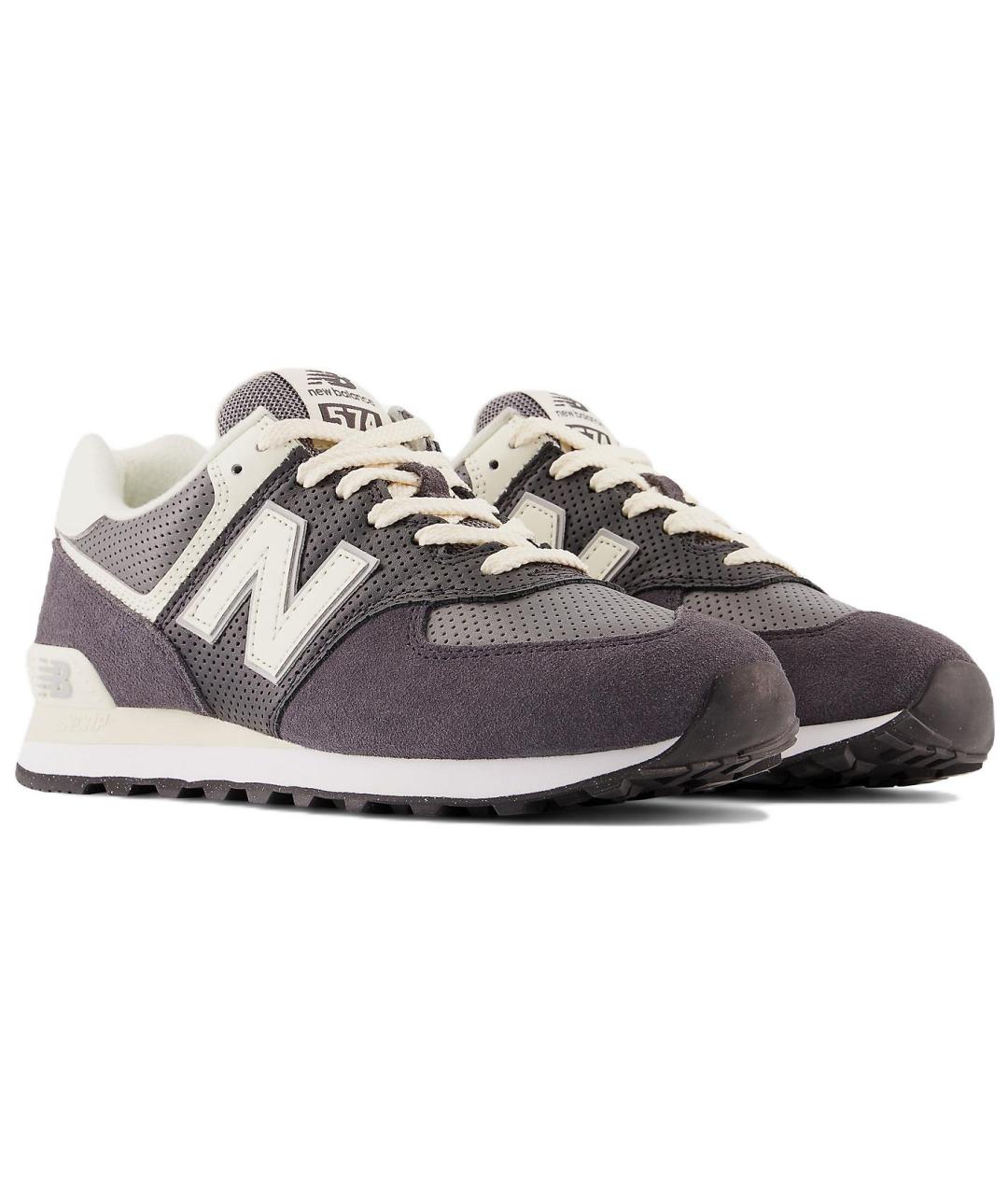 NEW BALANCE Коричневые замшевые кроссовки, фото 3