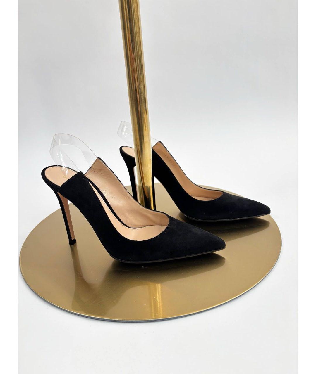 GIANVITO ROSSI Черные замшевые туфли, фото 7
