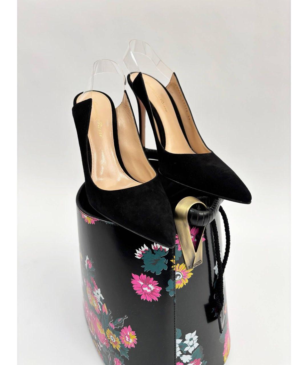 GIANVITO ROSSI Черные замшевые туфли, фото 5