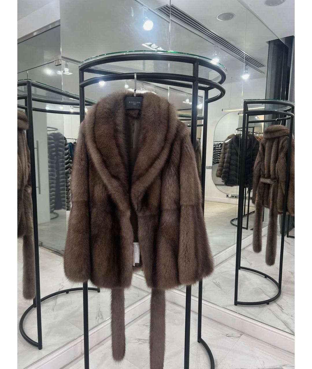 WANGER Бежевая меховая шуба, фото 6