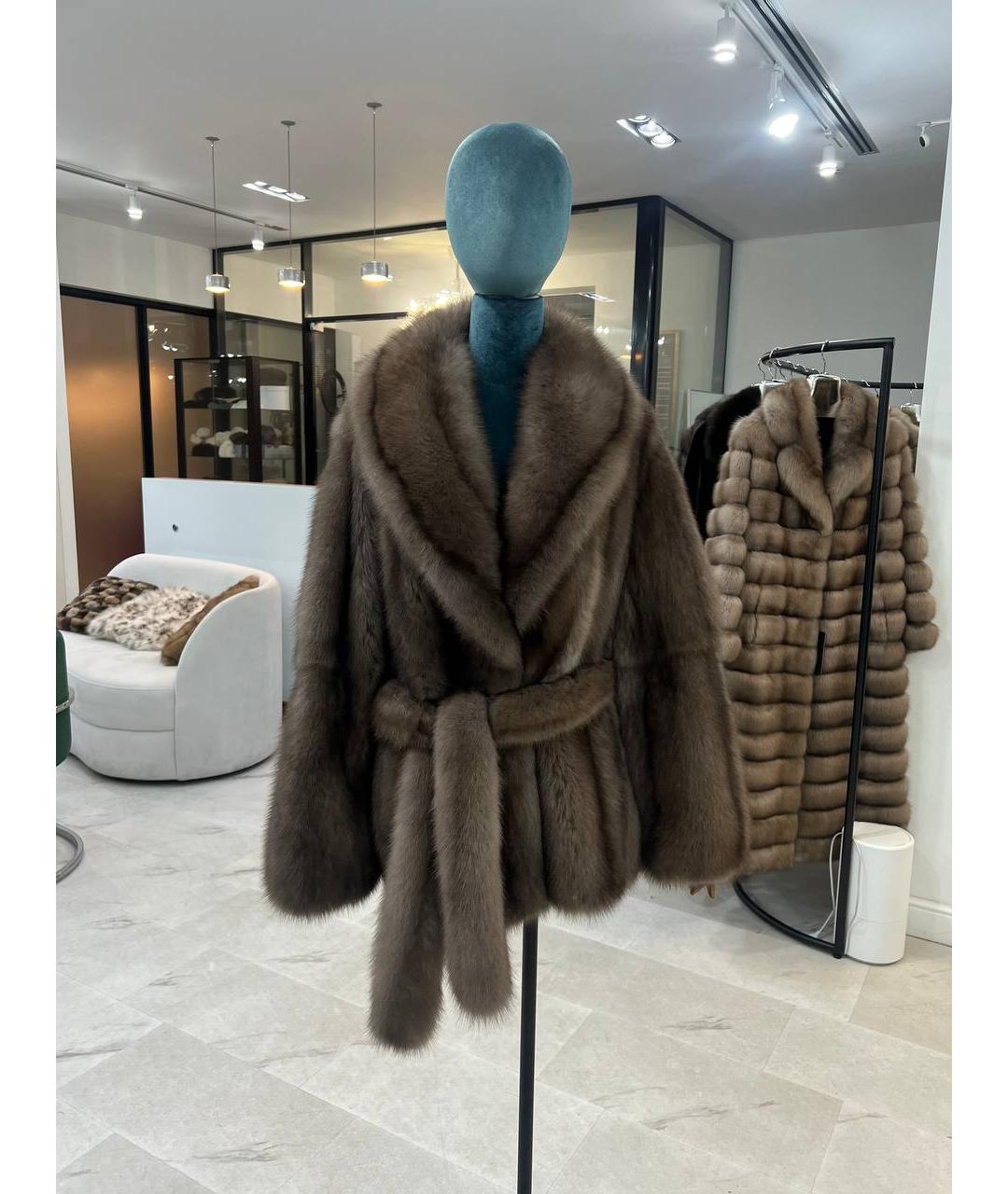 WANGER Бежевая меховая шуба, фото 2