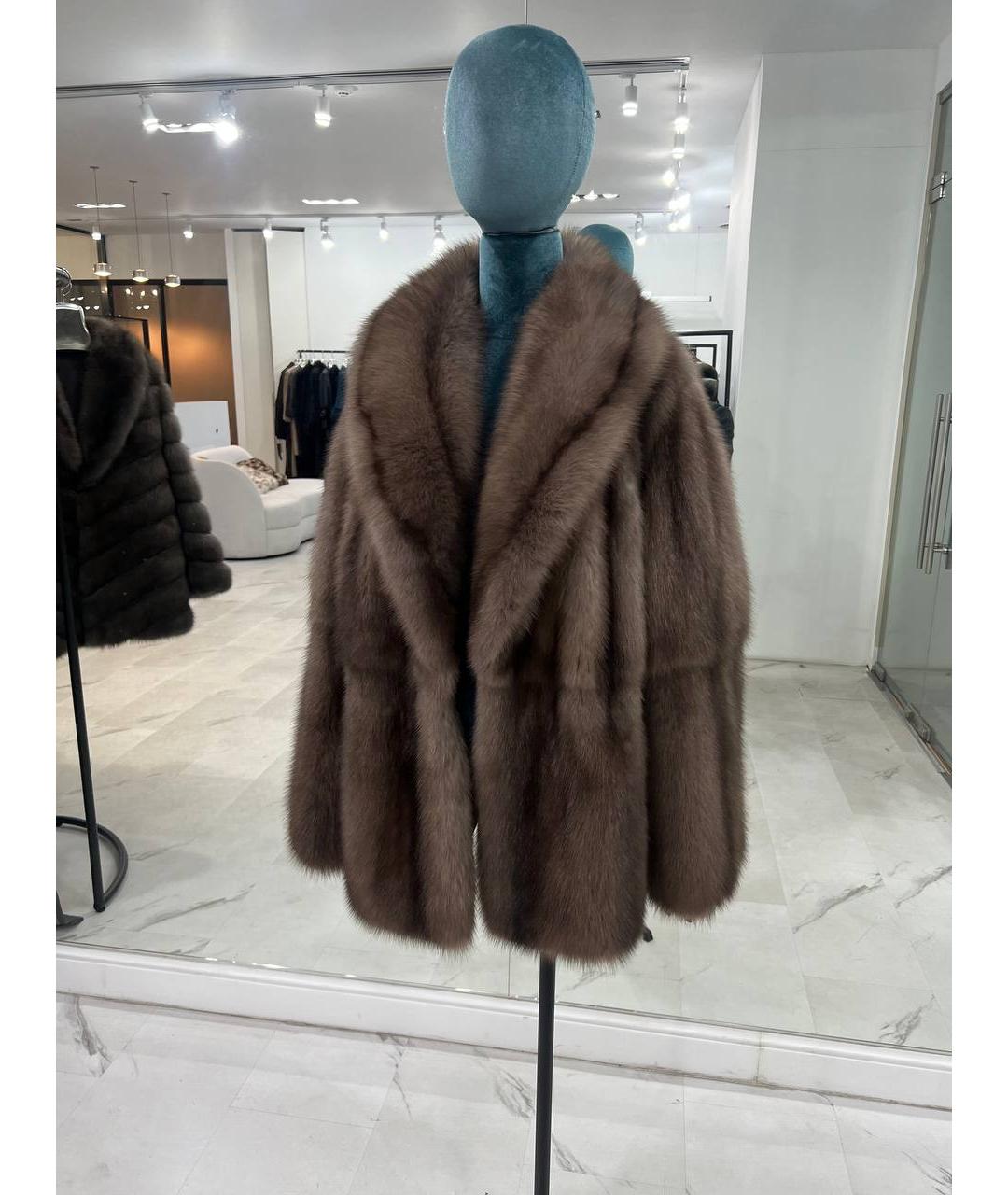 WANGER Бежевая меховая шуба, фото 5