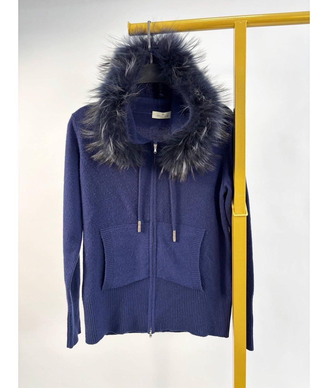 PANICALE Синий кашемировый костюм с брюками, фото 9