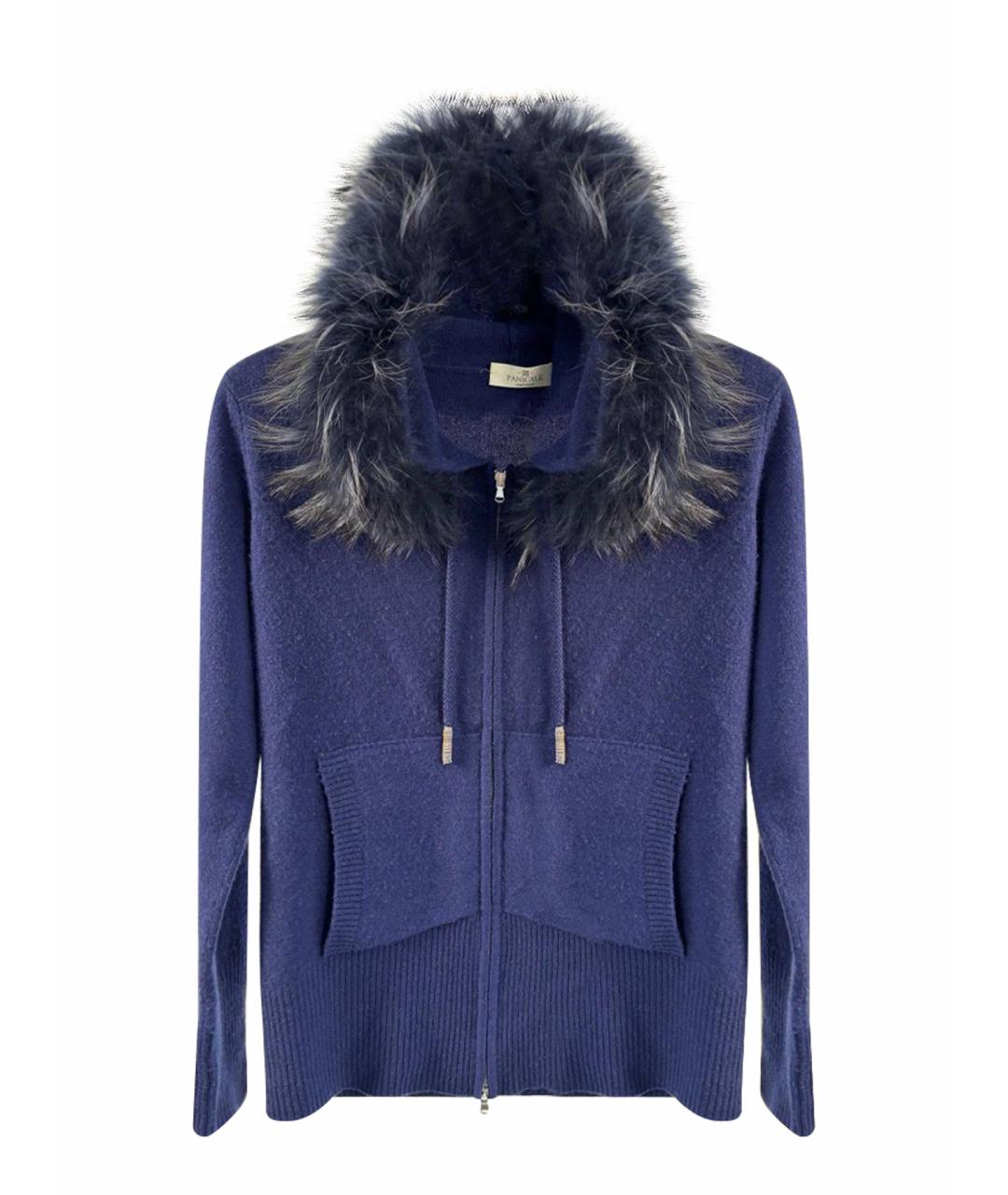 PANICALE Синий кашемировый костюм с брюками, фото 1