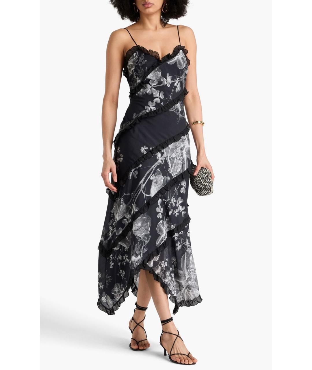 CHARO RUIZ Черное хлопковое коктейльное платье, фото 2