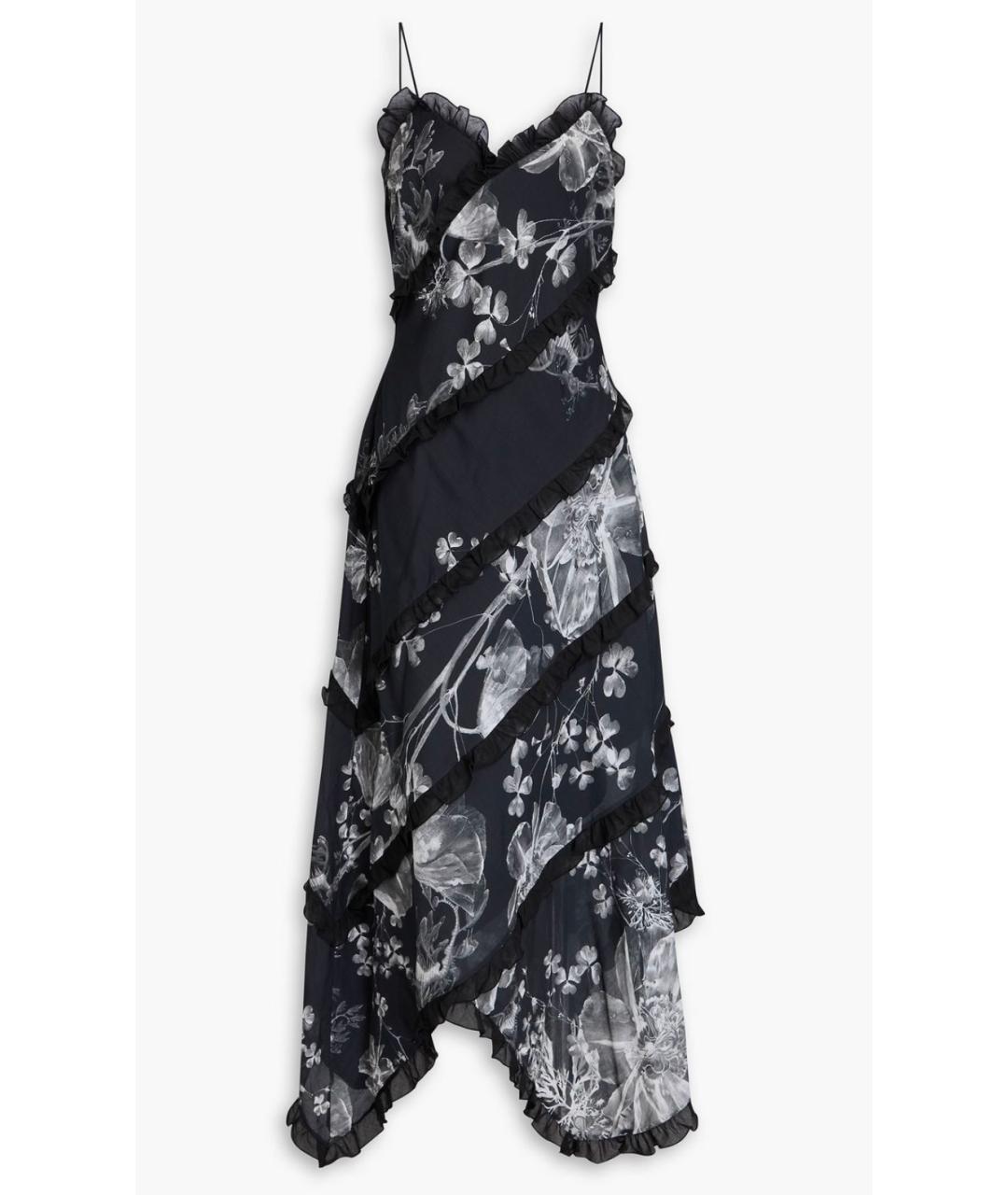 CHARO RUIZ Черное хлопковое коктейльное платье, фото 4