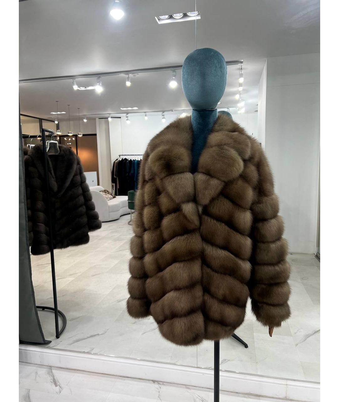 WANGER Бежевая меховая шуба, фото 5