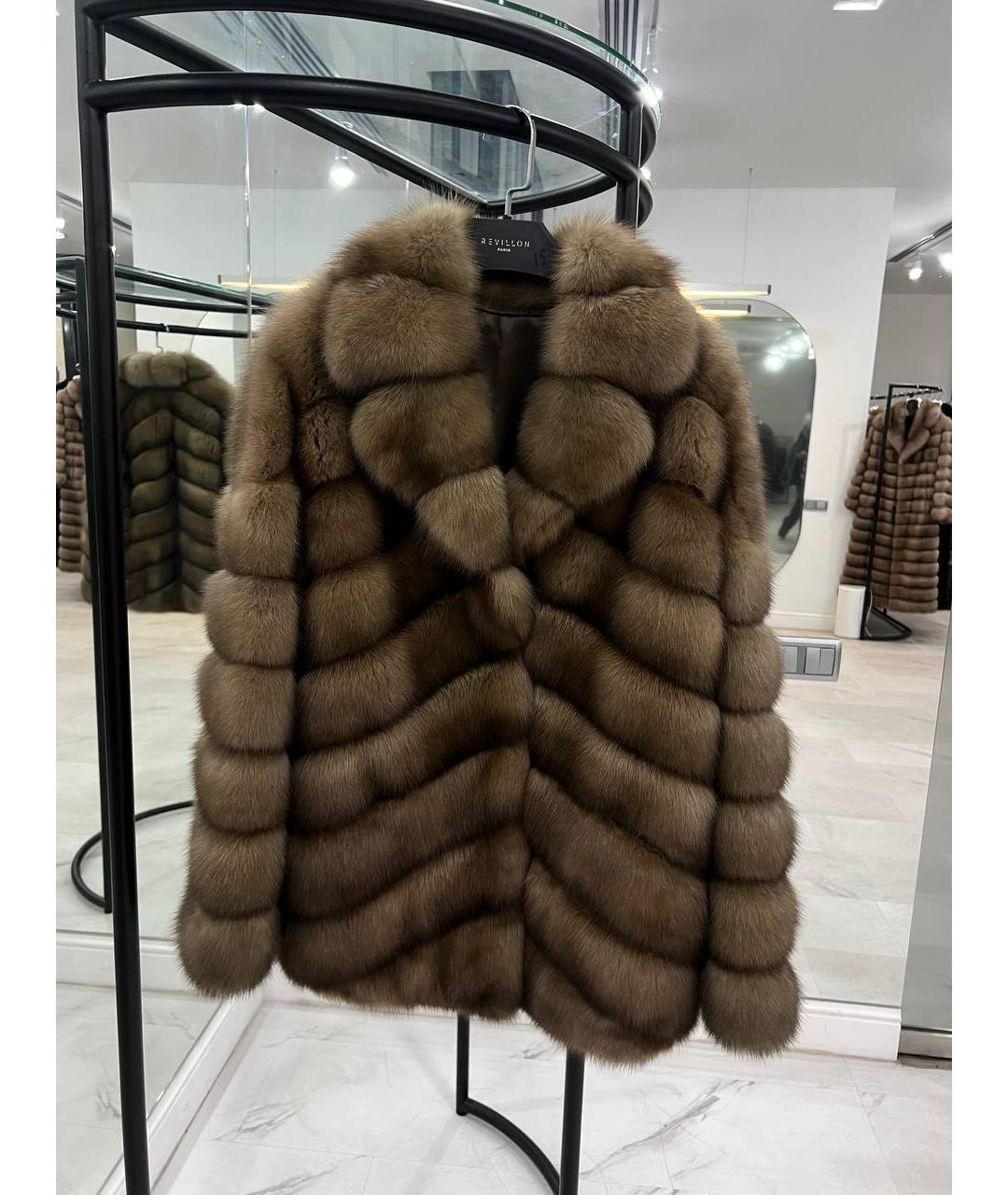 WANGER Бежевая меховая шуба, фото 2