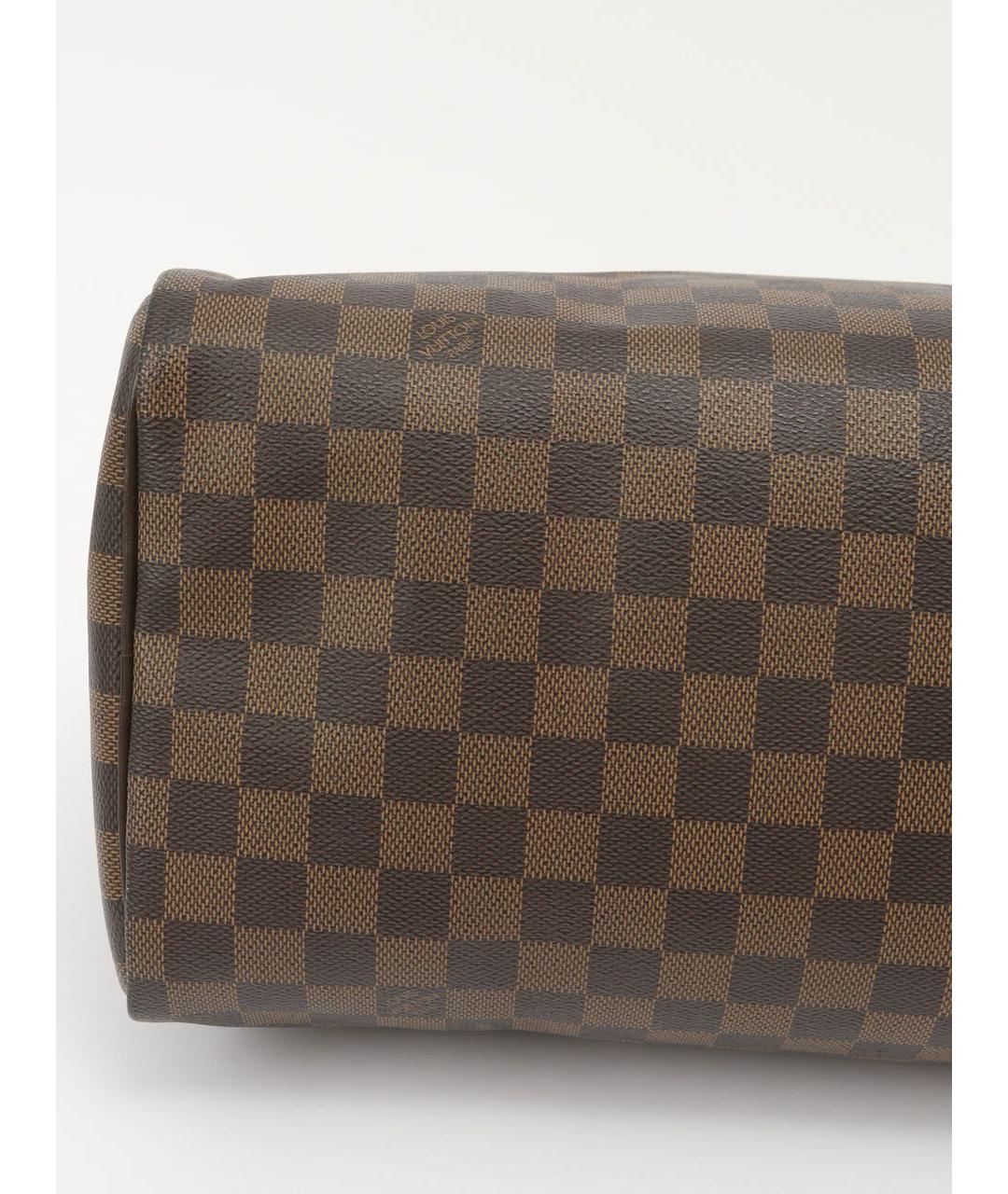 LOUIS VUITTON Коричневая кожаная сумка тоут, фото 5