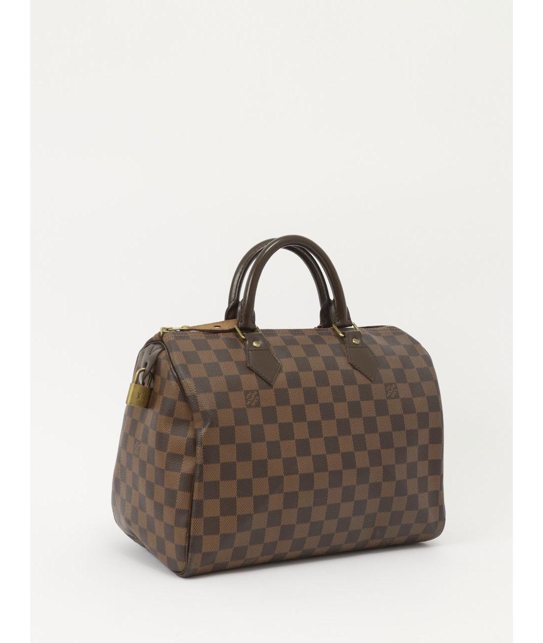 LOUIS VUITTON Коричневая кожаная сумка тоут, фото 2