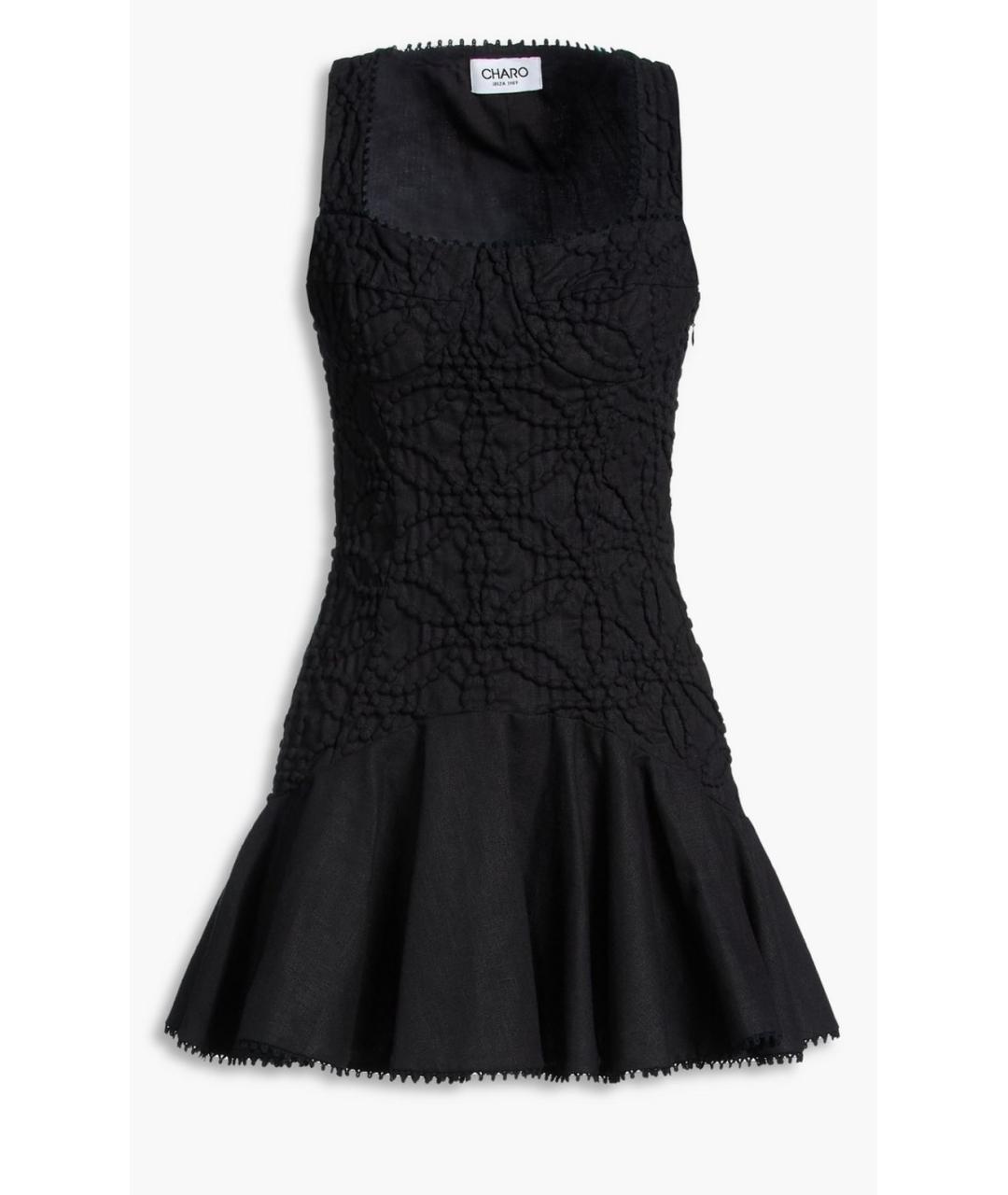 CHARO RUIZ Черное коктейльное платье, фото 4