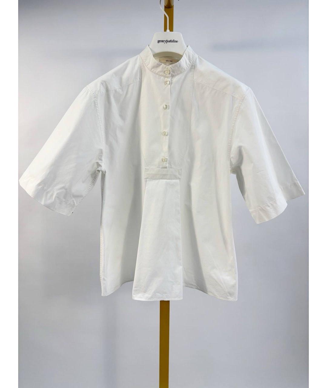 CELINE Белая хлопковая рубашка, фото 5