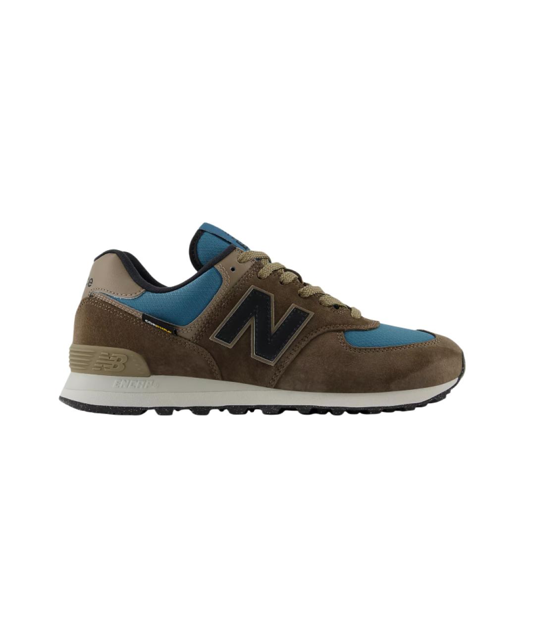NEW BALANCE Коричневые замшевые низкие кроссовки / кеды, фото 6