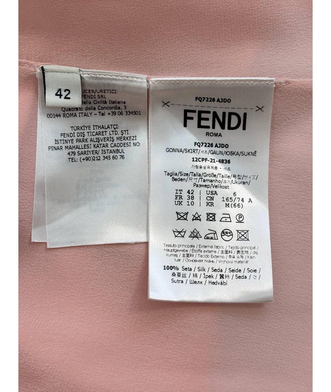 FENDI Юбка миди, фото 4