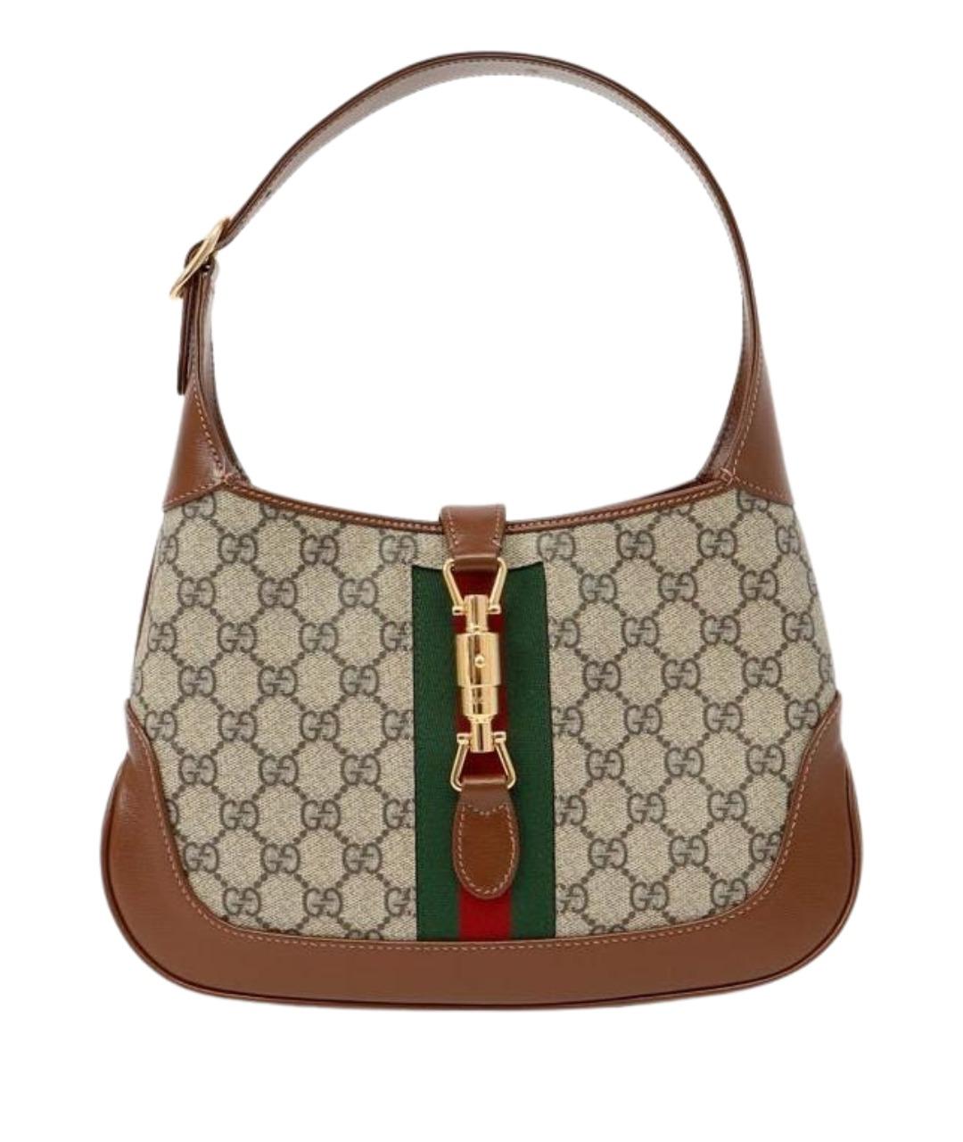 GUCCI Коричневая сумка с короткими ручками, фото 1