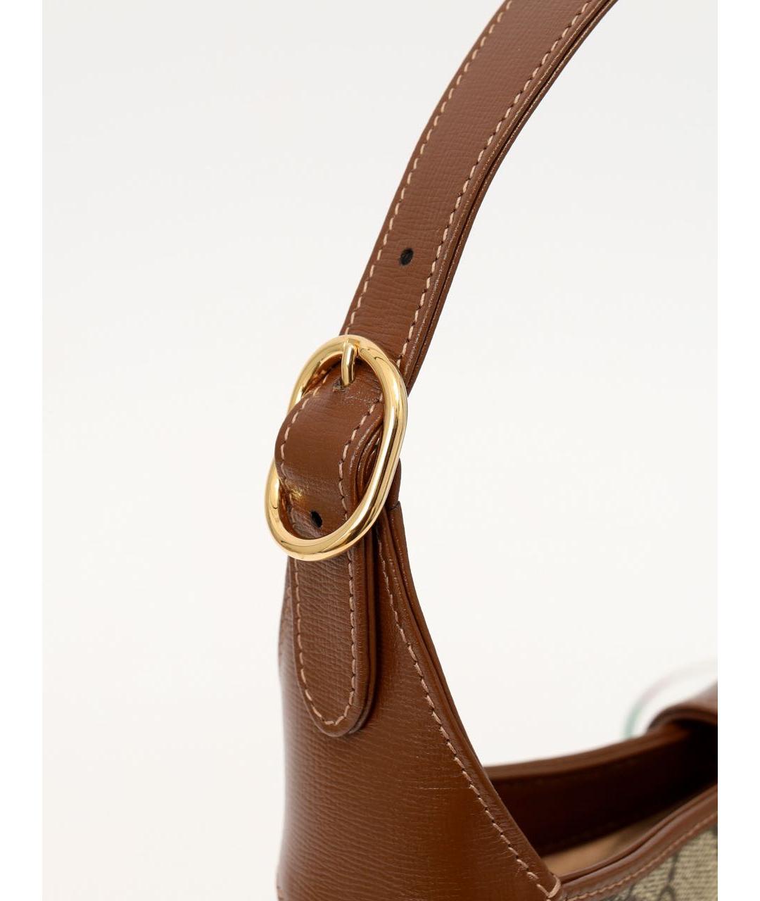 GUCCI Коричневая сумка с короткими ручками, фото 5