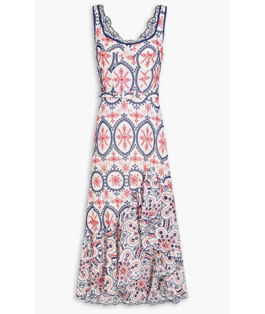 CHARO RUIZ Белый хлопковый сарафан, фото 4