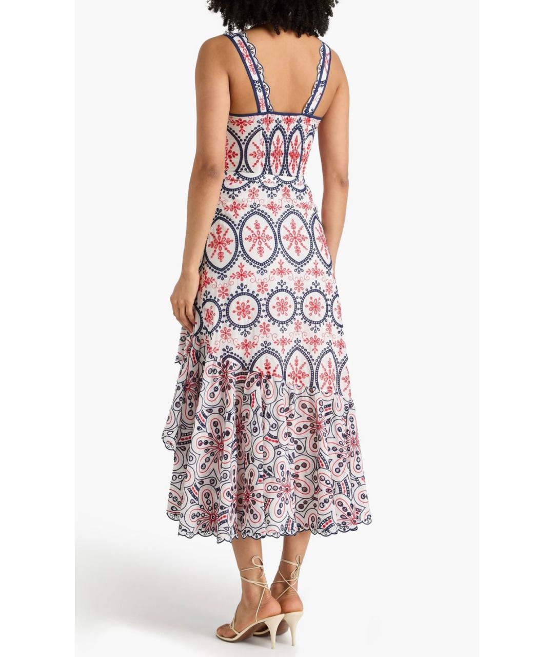 CHARO RUIZ Белый хлопковый сарафан, фото 3