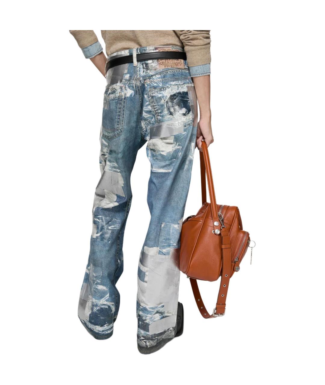 ACNE STUDIOS Синие прямые джинсы, фото 4