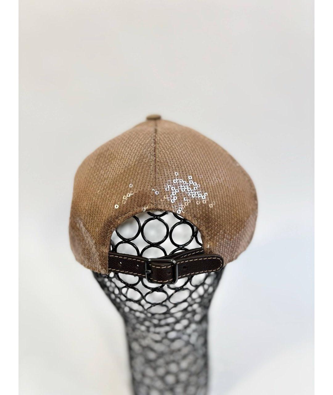 BRUNELLO CUCINELLI Бежевая хлопковая кепка, фото 5