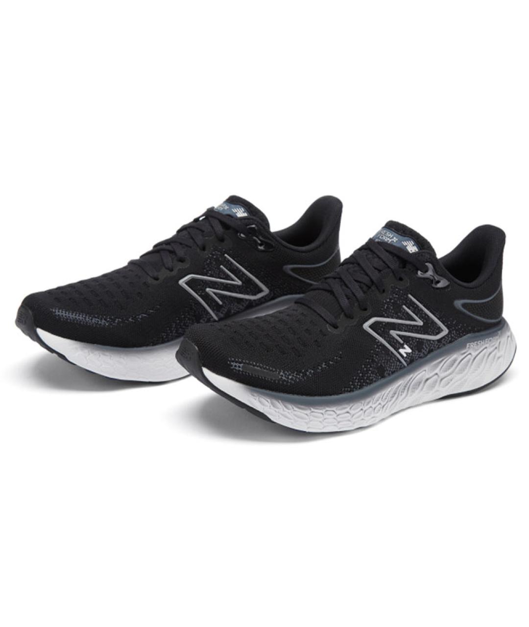 NEW BALANCE Черные текстильные низкие кроссовки / кеды, фото 2