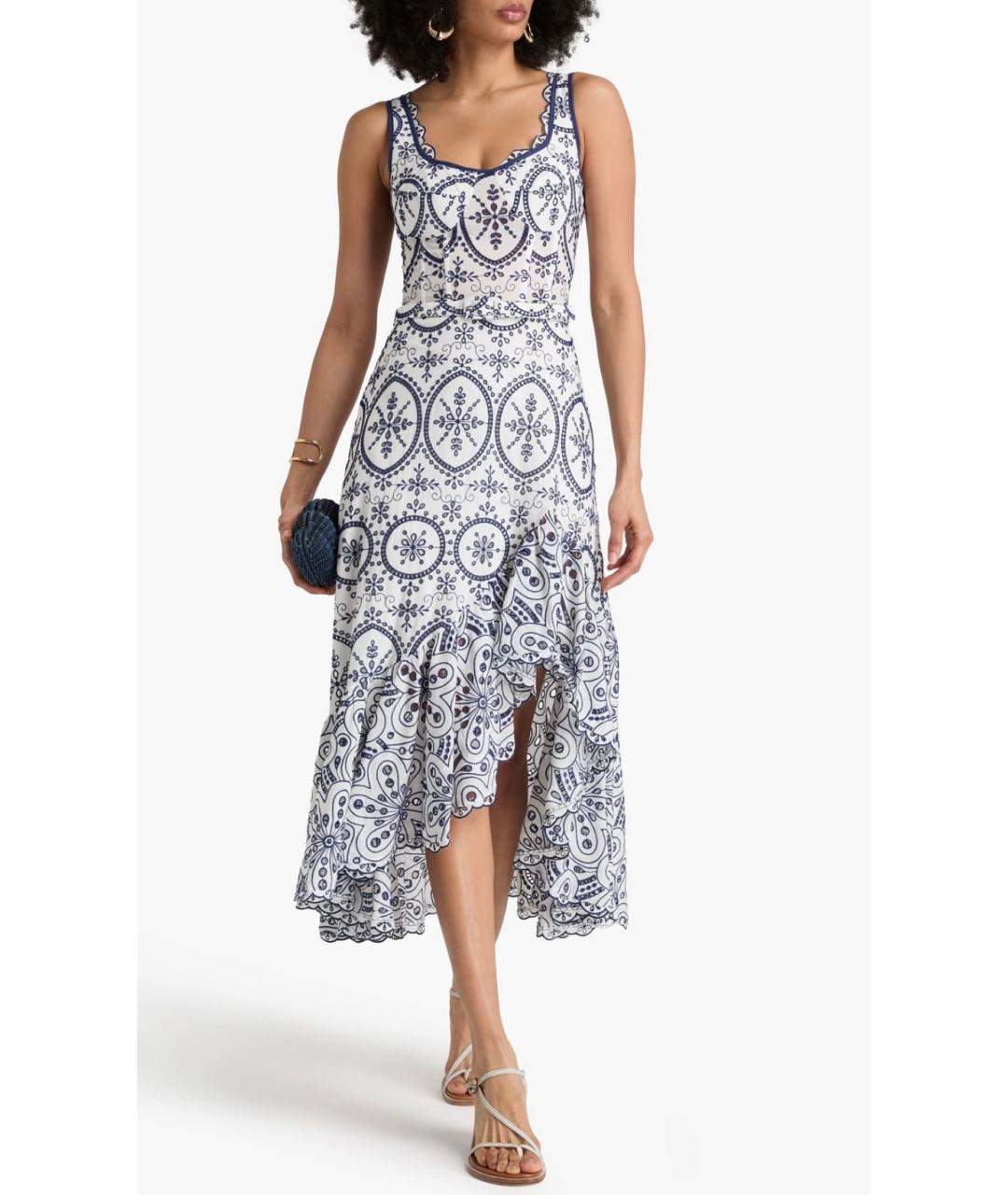 CHARO RUIZ Белый хлопковый сарафан, фото 2