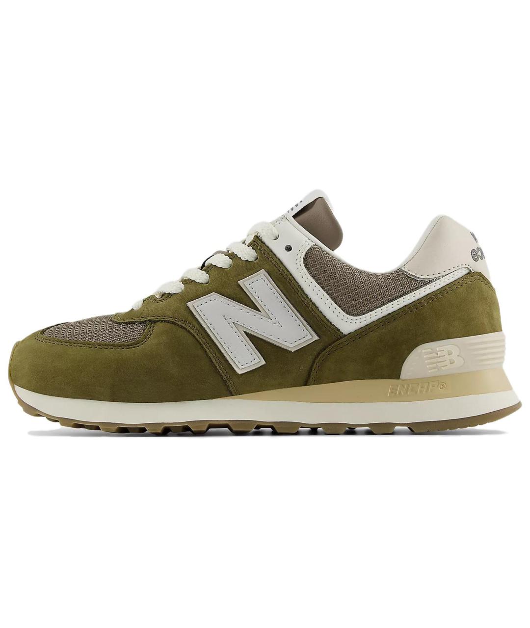NEW BALANCE Зеленые замшевые кроссовки, фото 6