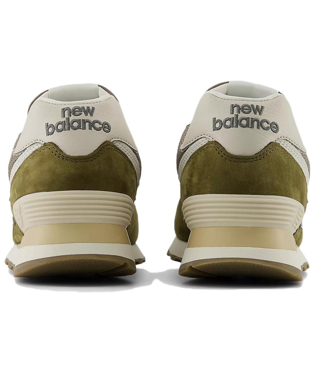 NEW BALANCE Зеленые замшевые кроссовки, фото 4