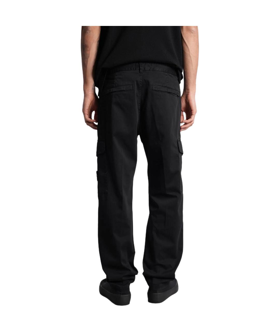 STONE ISLAND Черные прямые джинсы, фото 2