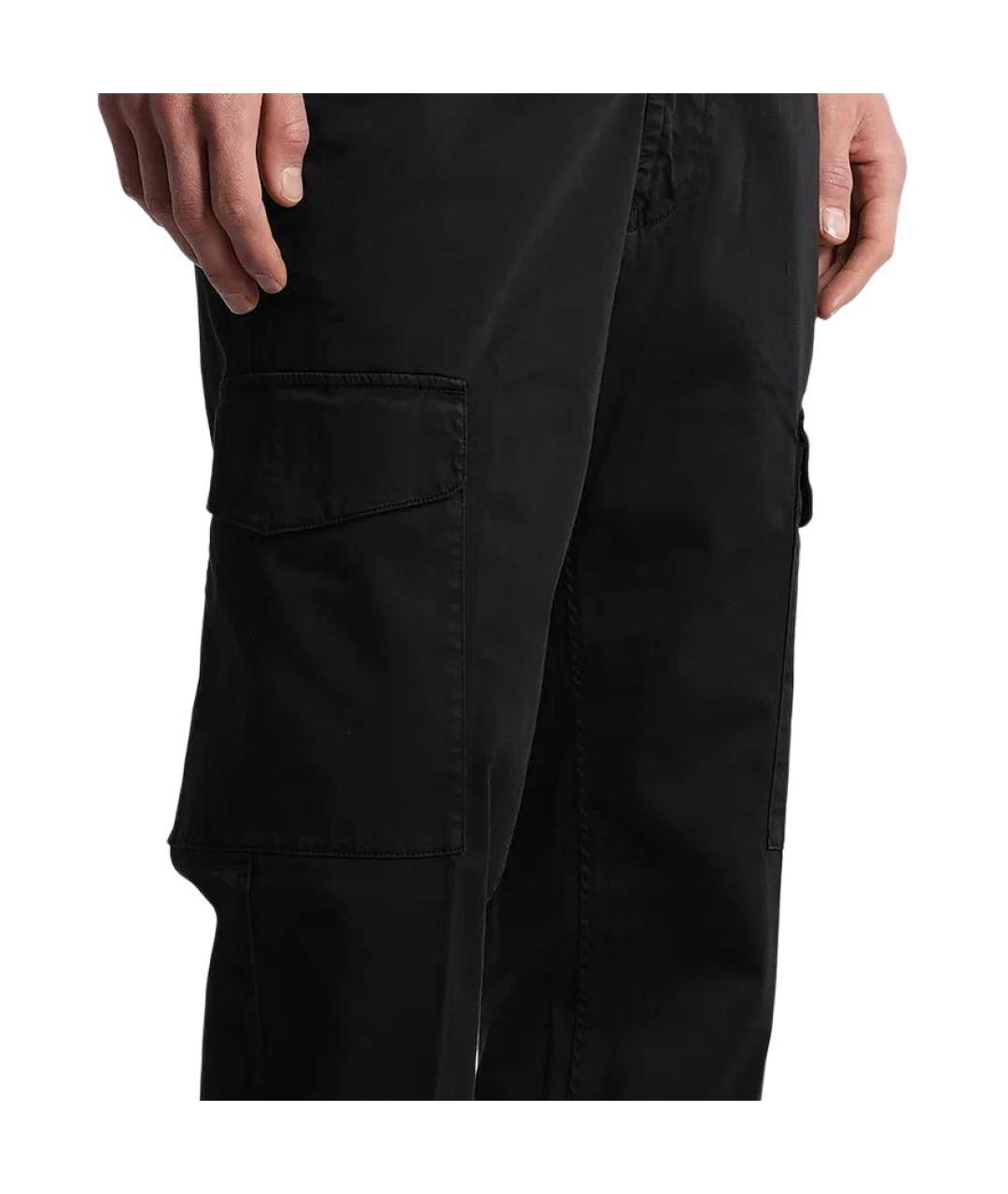 STONE ISLAND Черные прямые джинсы, фото 5
