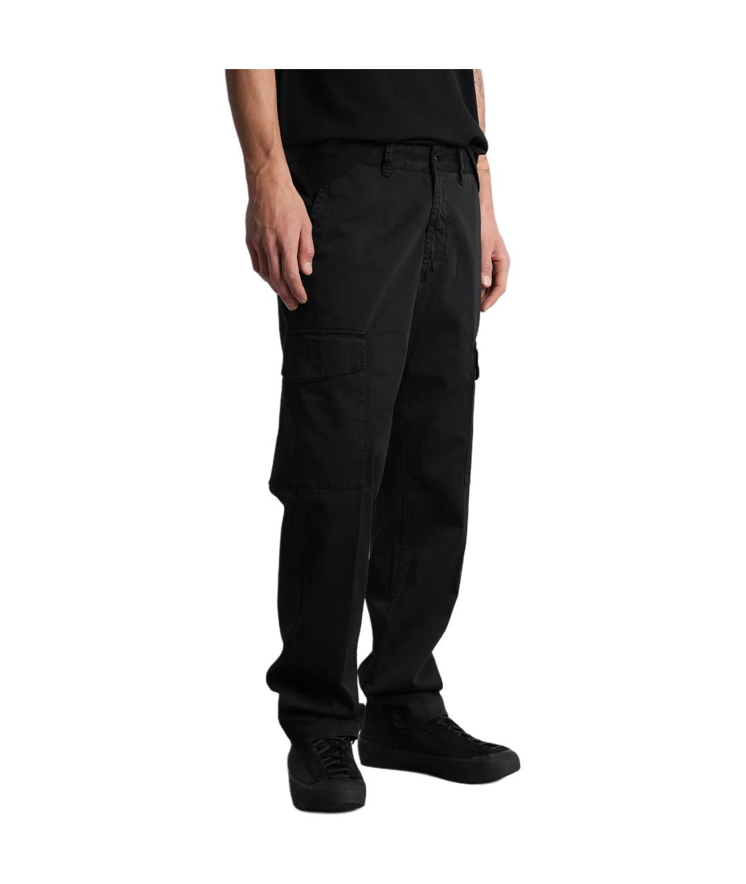 STONE ISLAND Черные прямые джинсы, фото 3