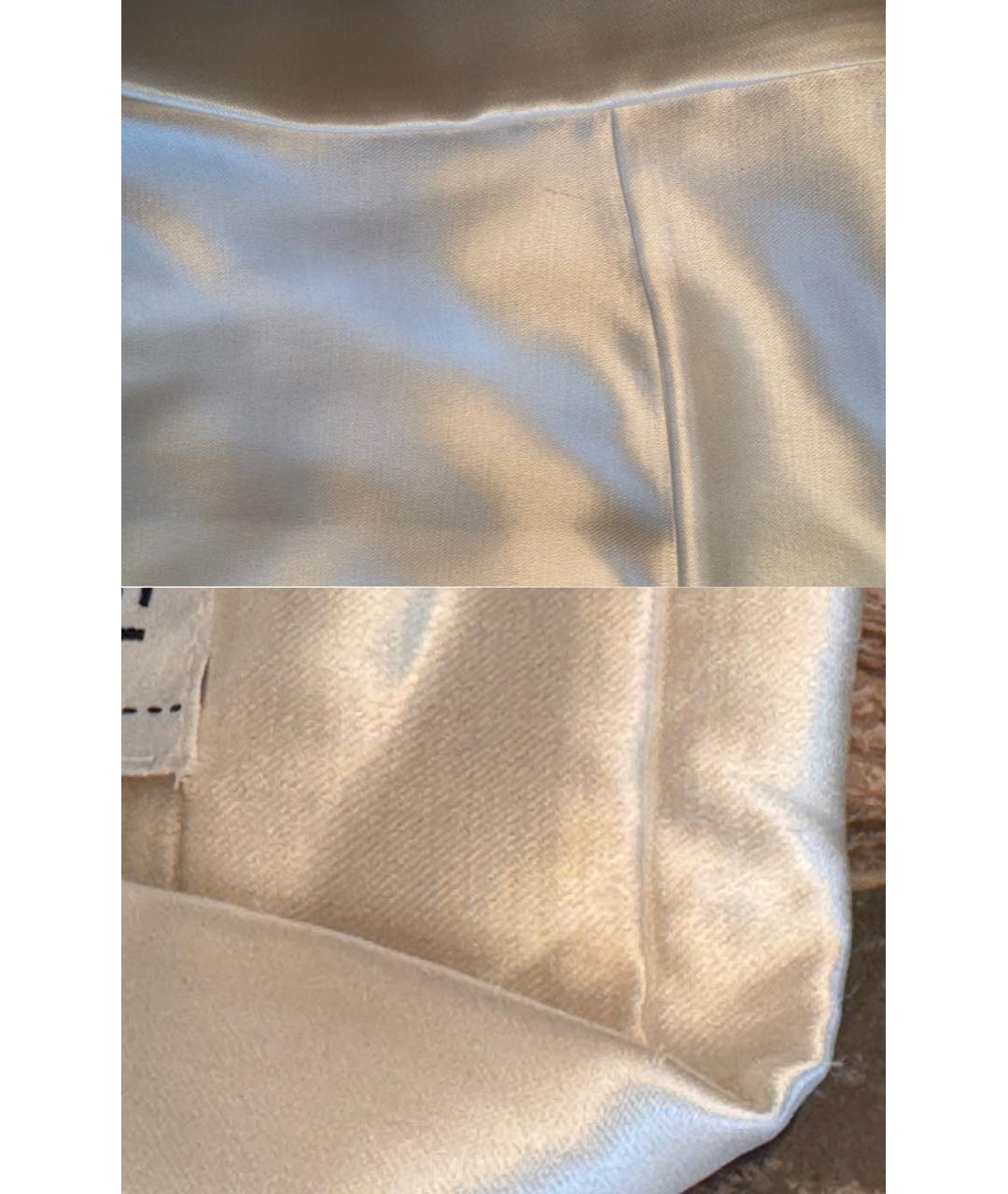 CHANEL Белая шелковая блузы, фото 8