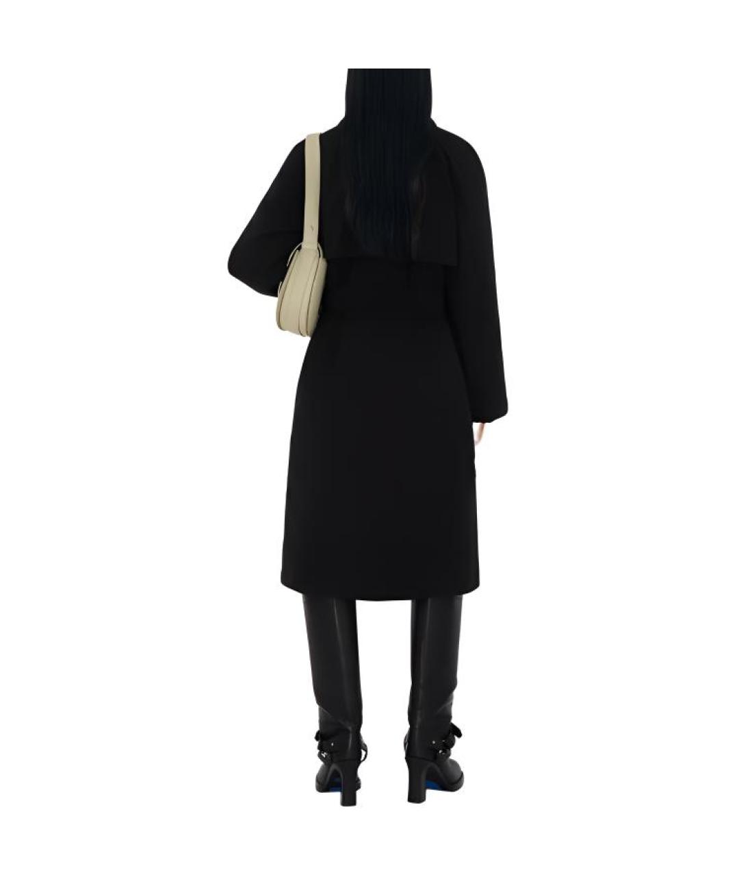 BURBERRY Черное пальто, фото 3