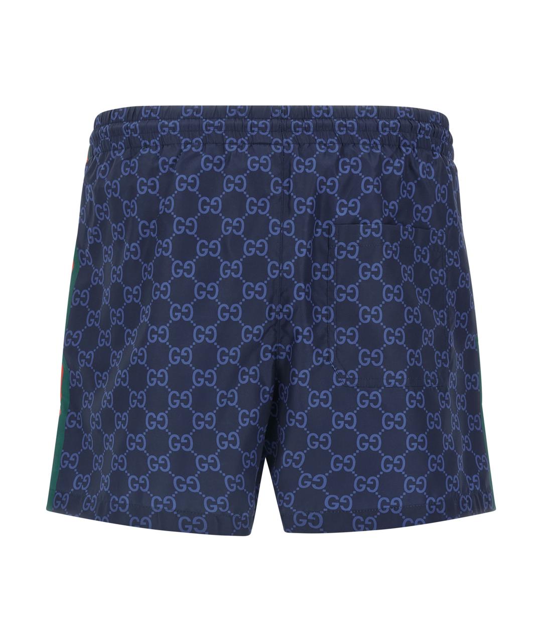 GUCCI Синие полиэстеровые плавки, фото 2