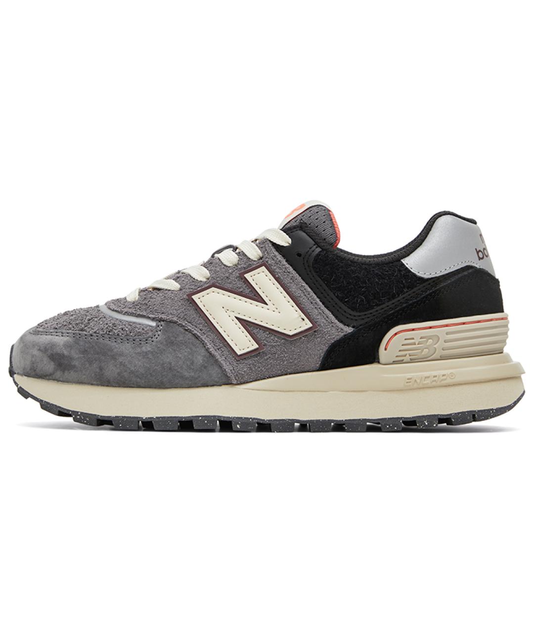 NEW BALANCE Серые замшевые кроссовки, фото 2