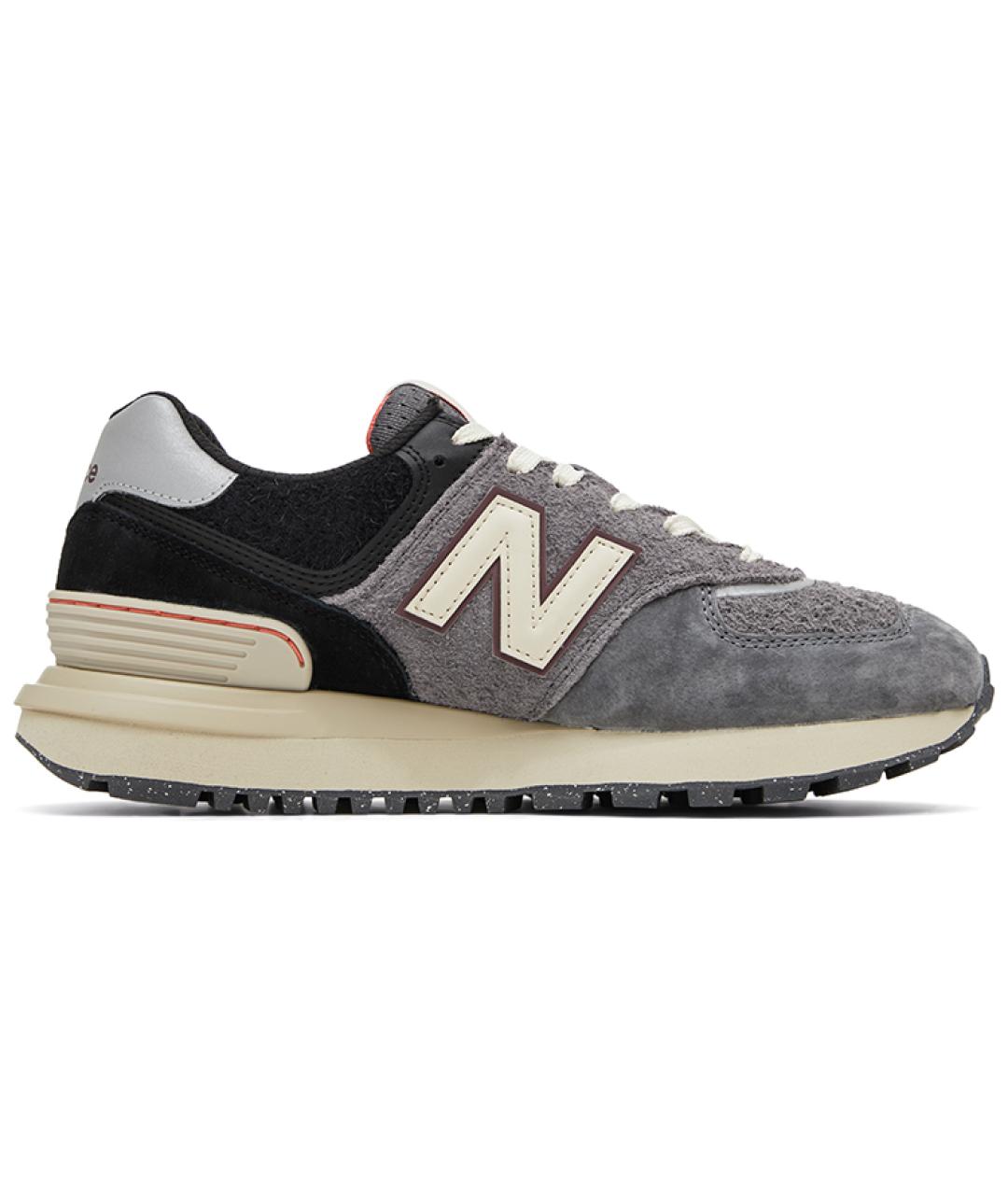 NEW BALANCE Серые замшевые кроссовки, фото 1