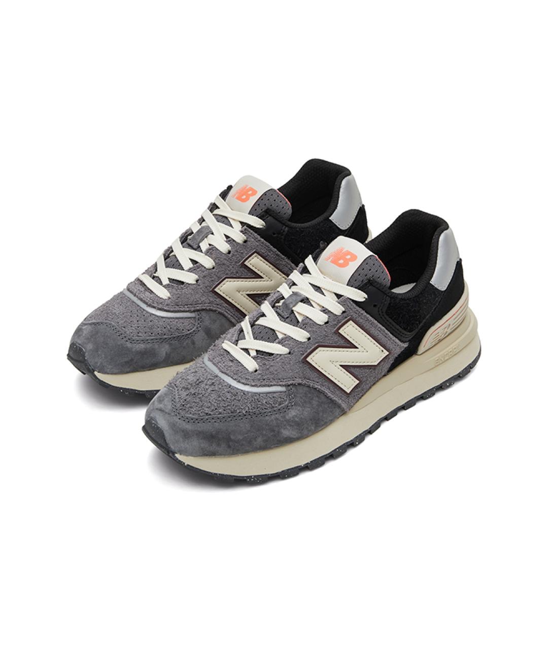 NEW BALANCE Серые замшевые кроссовки, фото 4