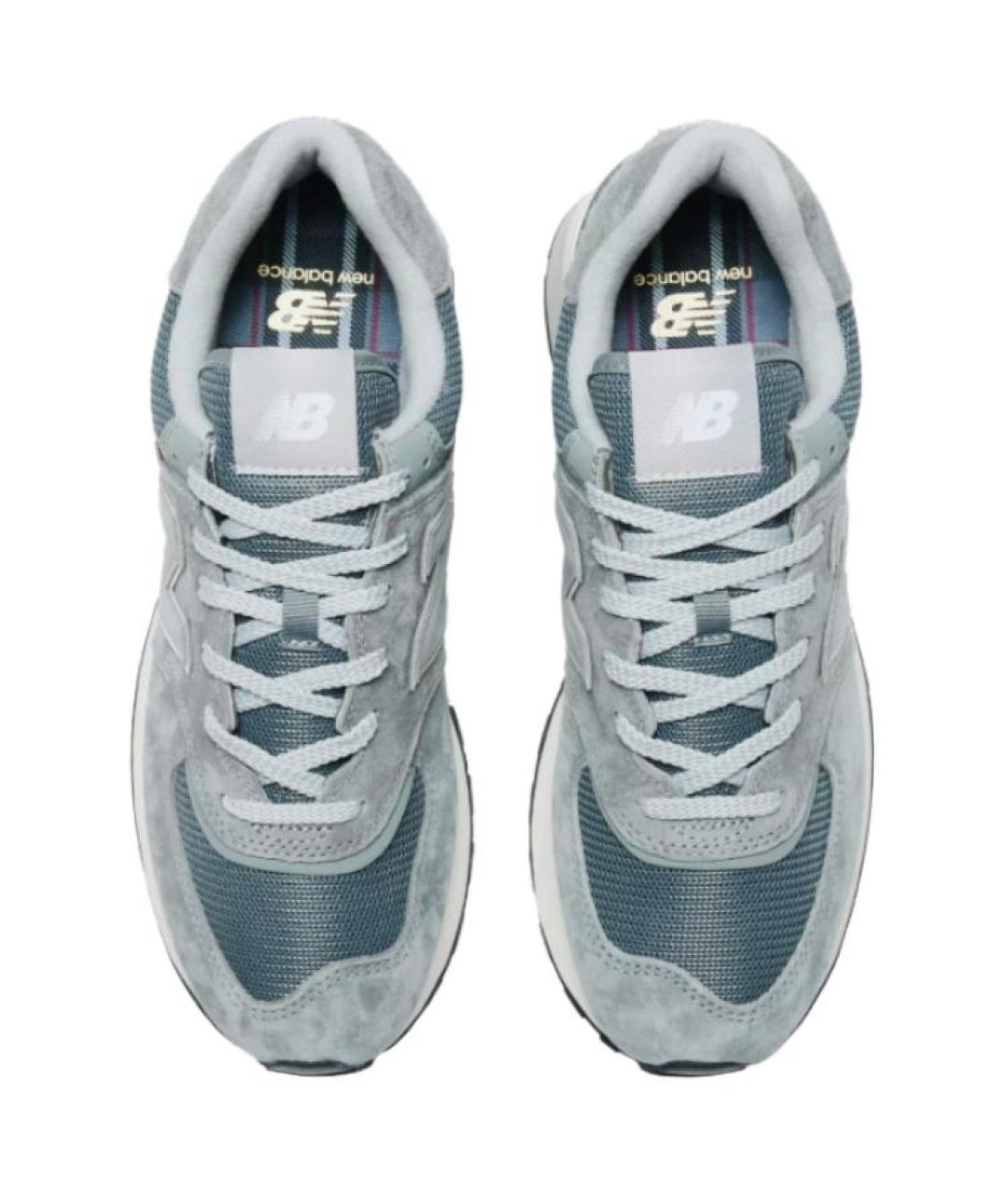 NEW BALANCE Серые замшевые кроссовки, фото 4