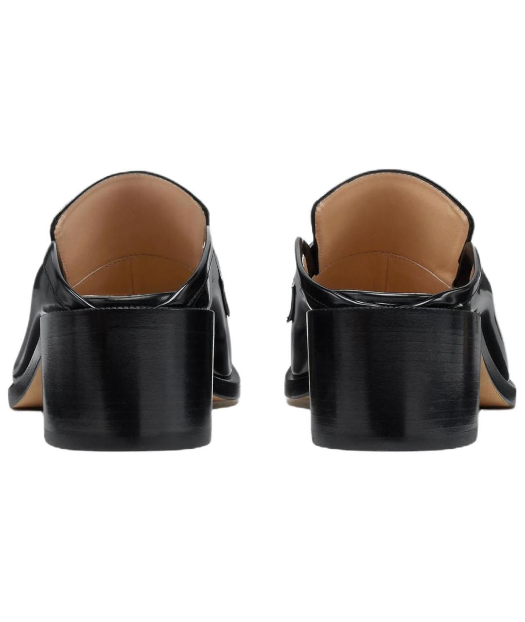 MAISON MARGIELA Черные кожаные мюли, фото 5