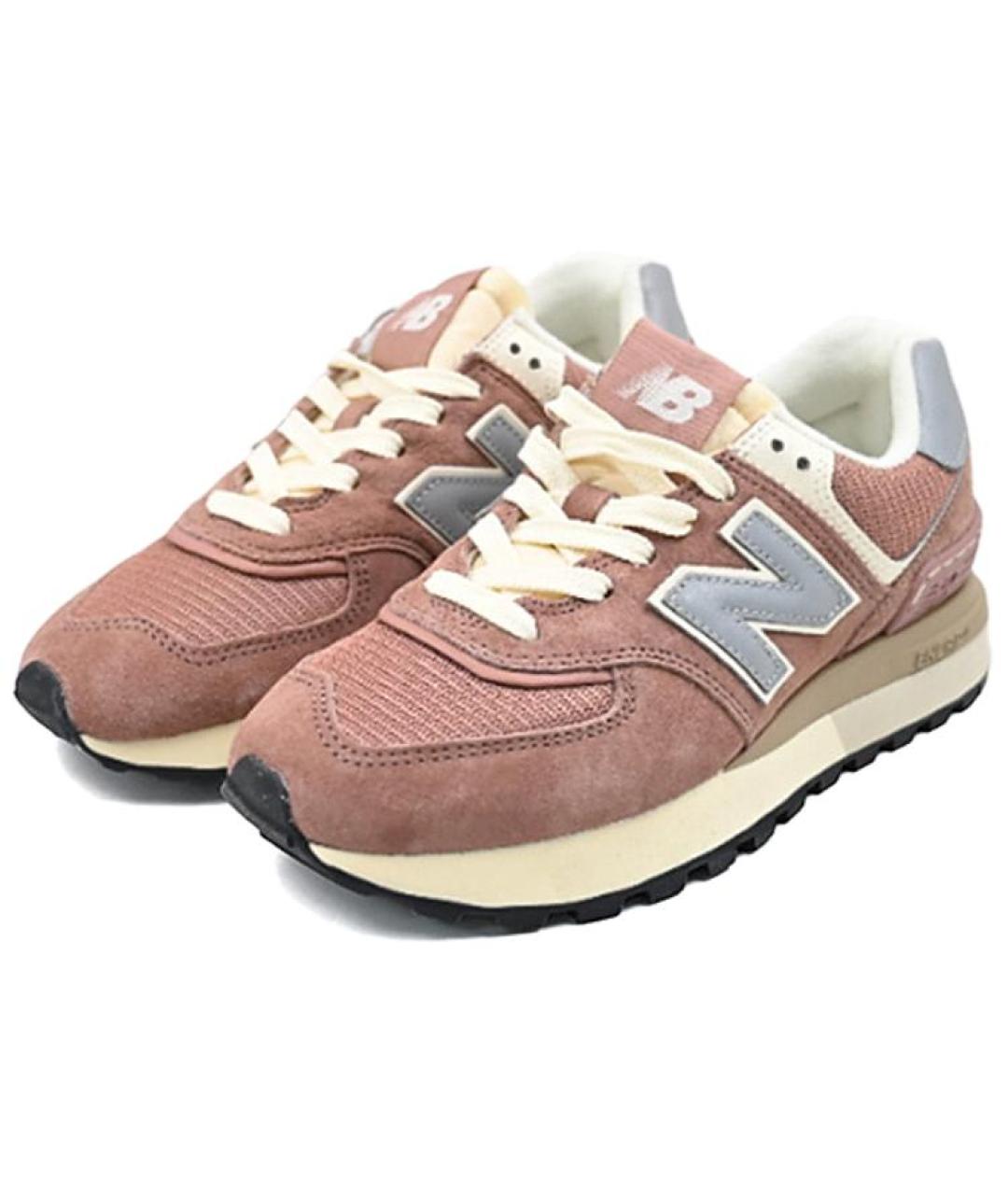 NEW BALANCE Коричневые замшевые кроссовки, фото 2