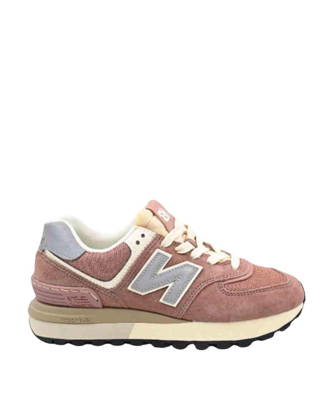 NEW BALANCE Коричневые замшевые кроссовки, фото 1