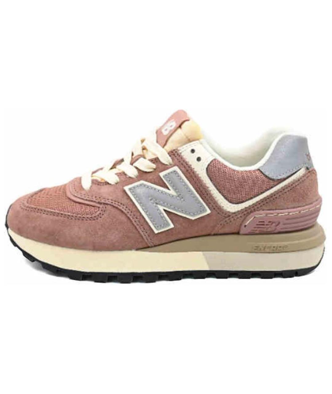 NEW BALANCE Коричневые замшевые кроссовки, фото 4
