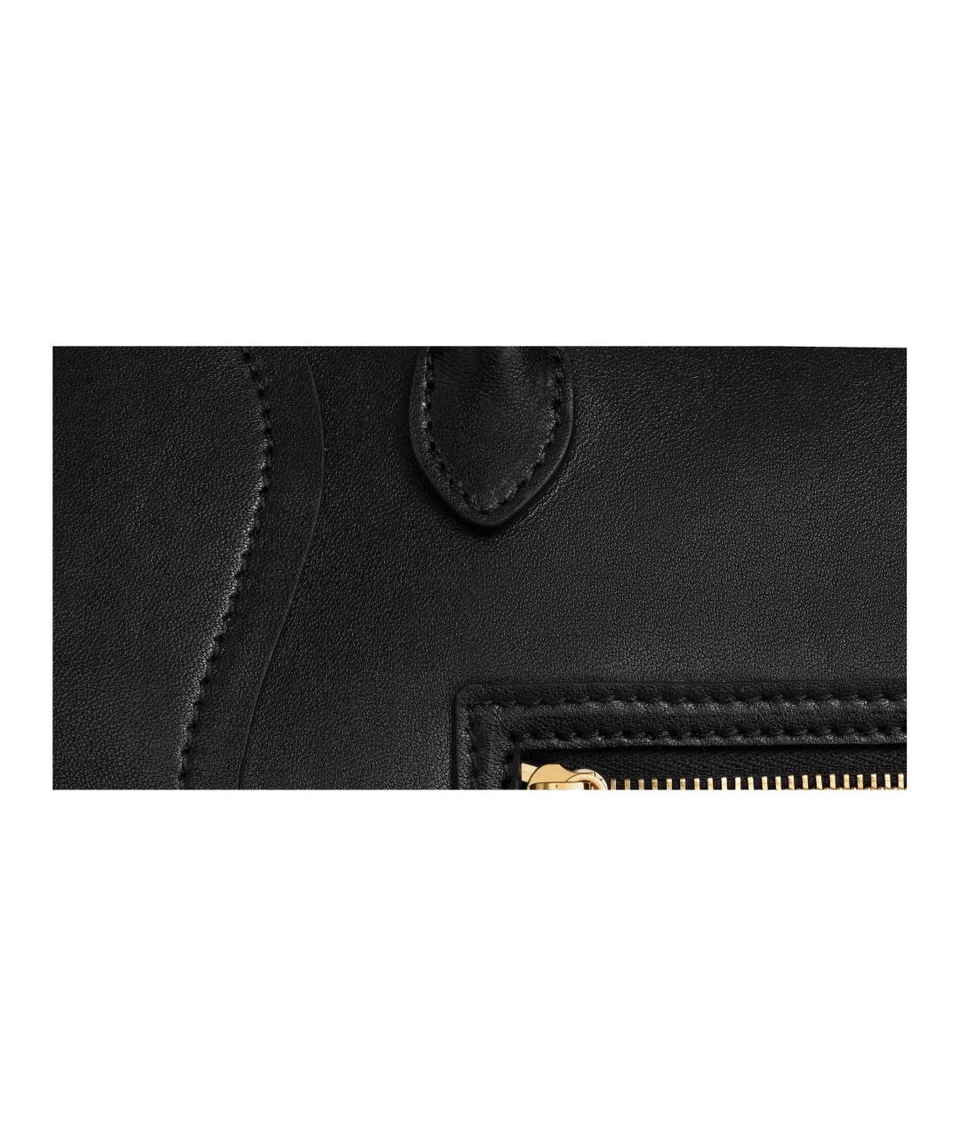 CELINE Черная кожаная сумка через плечо, фото 5