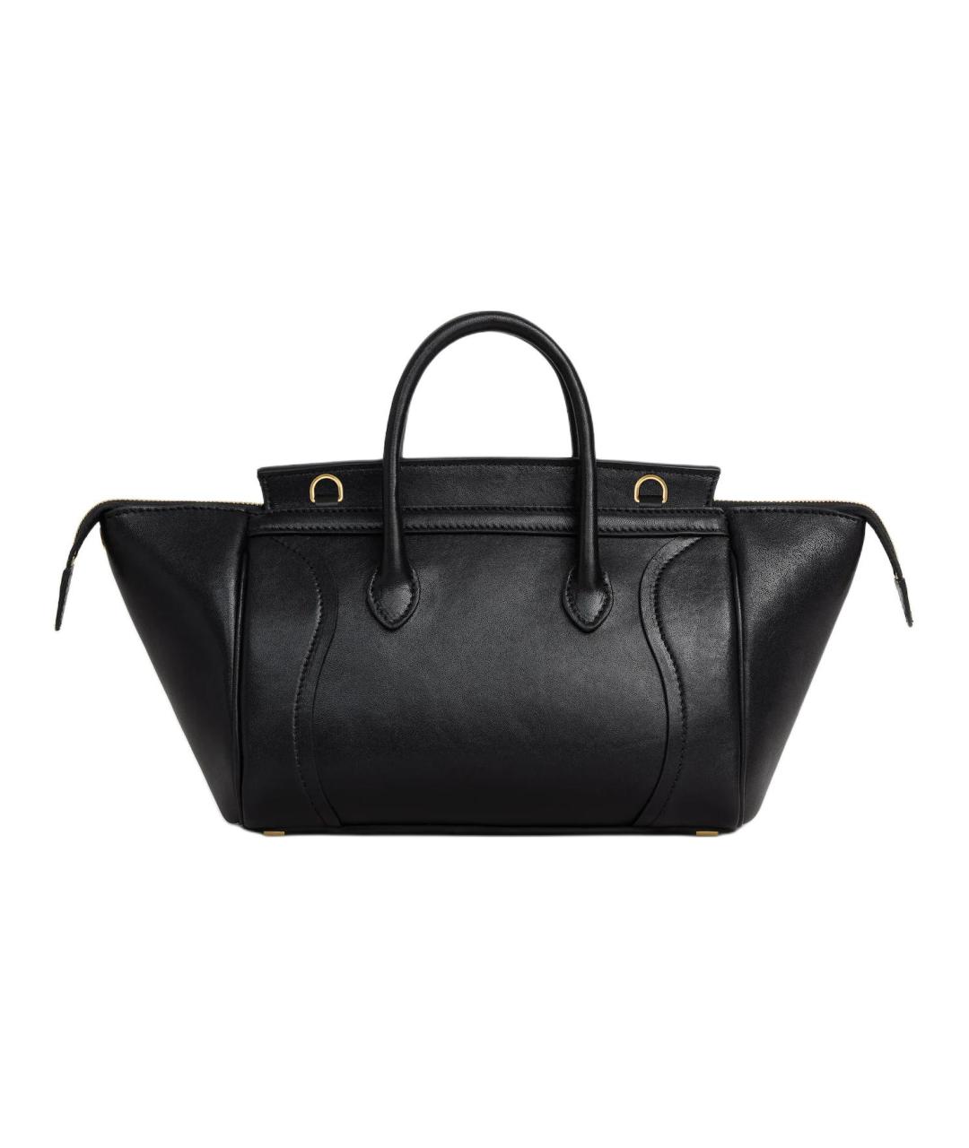 CELINE Черная кожаная сумка через плечо, фото 4