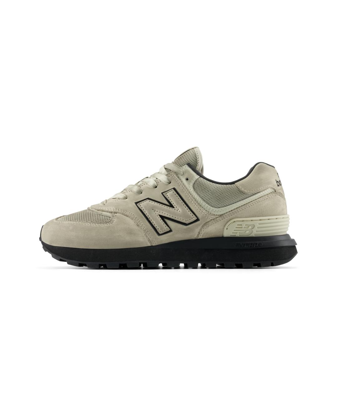 NEW BALANCE Бежевые кожаные кроссовки, фото 2